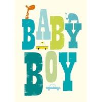 boy new baby card