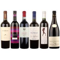 box of 6 premium organic red wines