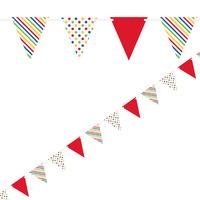 Bold Dots and Stripes Party Flag Bunting