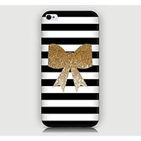 Bowknot Pattern Back Case for iPhone4/4S