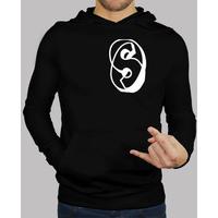 boy, jersey hooded black