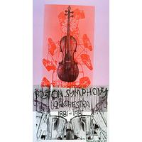 Boston Symphony Orchestra, 1981 original poster By Robert Rauschenberg