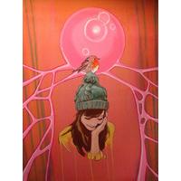 Bobble Hat n Bird #2 By Martin Varennes-Cooke
