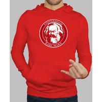 boy big red sweatshirt ukm logo