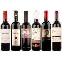 box of 6 mellow organic red wines