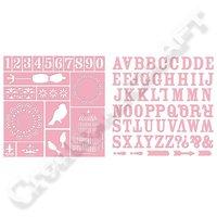 bobunny 12x12 packs of stickable stencils alphabet and bliss 372037