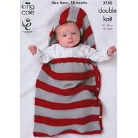boleros snuggle bag hat and bootees in king cole comfort baby dk and c ...