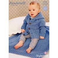 boys coat and blanket in stylecraft wondersoft dk 9153