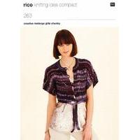 Bolero Jacket & Round Neck Waistcoat with Tie Fronts in Rico Design Creative Melange Glitz Chunky (263)