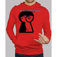 boy, jersey hooded red