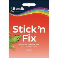 Bostik Stick n Fix Re-Usable White Tack 55g Pack of 12 801219