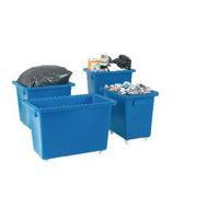 Bottle Skip 790X470X550mm 4X50mm Swivel Blue 328225