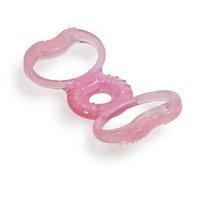 born free soft silicone teether pink