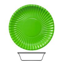 bowls card 15cm green 10s