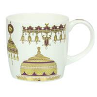 bone china mug golden bauble