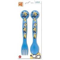 Boyz Toys St425 2pc Cutlery Set - Minions, Blue