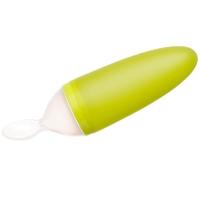 boon squirt silicone baby food dispensing spoon green