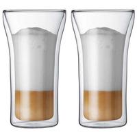 bodum assam 2 pcs glass double wall large