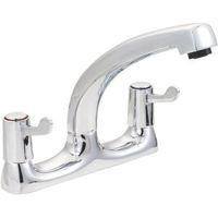 Boston Chrome Effect Deck Mixer Tap