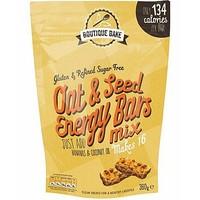 boutique bake oat seed energy bar mix 360g