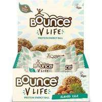bounce v life almond kale protein energy ball 40g x 12