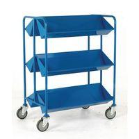 BOOK TROLLEY, BLUE - -