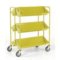 BOOK TROLLEY, YELLOW - -