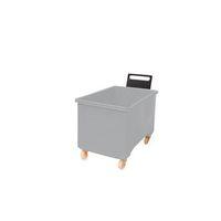 BOX MOBILE PALLET GREY927X584X508MM WITH HANDLE 2f+2SWX102 NY+TG