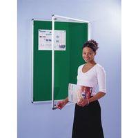 BOARDS ALUM FRAME WINDOW DISPLAY LOCKABLE BLUE 1200X900