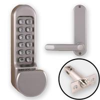 borg 5101 combination lock flat knob handle latch