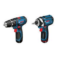 Bosch GSB 12V-15 + GDR 12V-105 (2 x 2.0 ah bag)