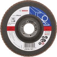 bosch 2608607353 flap disc 125 x 2223mm 40 grit for metal