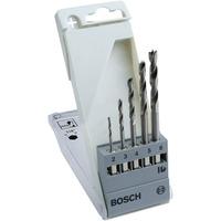 Bosch 2608595525 Wood Twist Drill Set Hex Shank 2 to 6mm 5-pcs