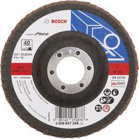 bosch 2608607349 flap disc 115 x 2223mm 40 grit for metal