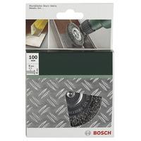 Bosch 2608622055 Wire Wheel Brush Ø 100mm Nylon 1mm Shank Ø 6mm