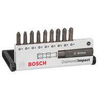 Bosch 2608522064 10-Piece Diamond Impact Screwdriver Bit Set PH/PZ/T