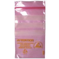 bondline ltp58 pink loc top antistatic bags 125 x 200mm 5x8 pa