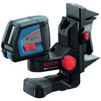 Bosch Bosch GLL 2-50 Professional Line Laser & BM1 Wall/Ceiling Mount, LR2 Laser Receiver With L-BOXX