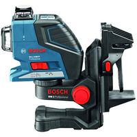 Bosch Bosch GLL 2-80 P Professional Line Laser, BM1 Wall Mount/Ceiling Clamp, LR 2 Laser Receiver & L-BOXX