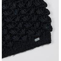 Bobble Stitch Fur Pom Pom Hat