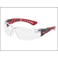 boll safety rush platinum safety glasses clear