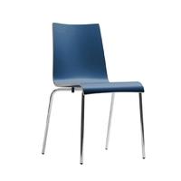 Bolero Plyform Stacking Sidechair Blue (Pack of 4) Pack of 4