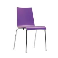 Bolero Plyform Stacking Sidechair Purple (Pack of 4) Pack of 4