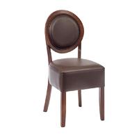 Bolero Dining Sidechairs Mocha Round Back (Pack of 2) Pack of 2