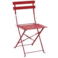 Bolero Red Pavement Style Steel Folding Chairs (Pack of 2) Pack of 2