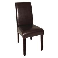 Bolero Curved Back Leather Chairs (Pack of 2) Pack of 2