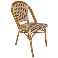 bolero continental bistro wicker side chairs 890mm pack of 4 pack of 4