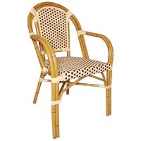 Bolero Continental Bistro Wicker Armchairs (Pack of 4) Pack of 4