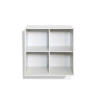 Boxy Bookcase 2x2 Deep White