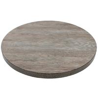 bolero round table top vintage wood 600mm